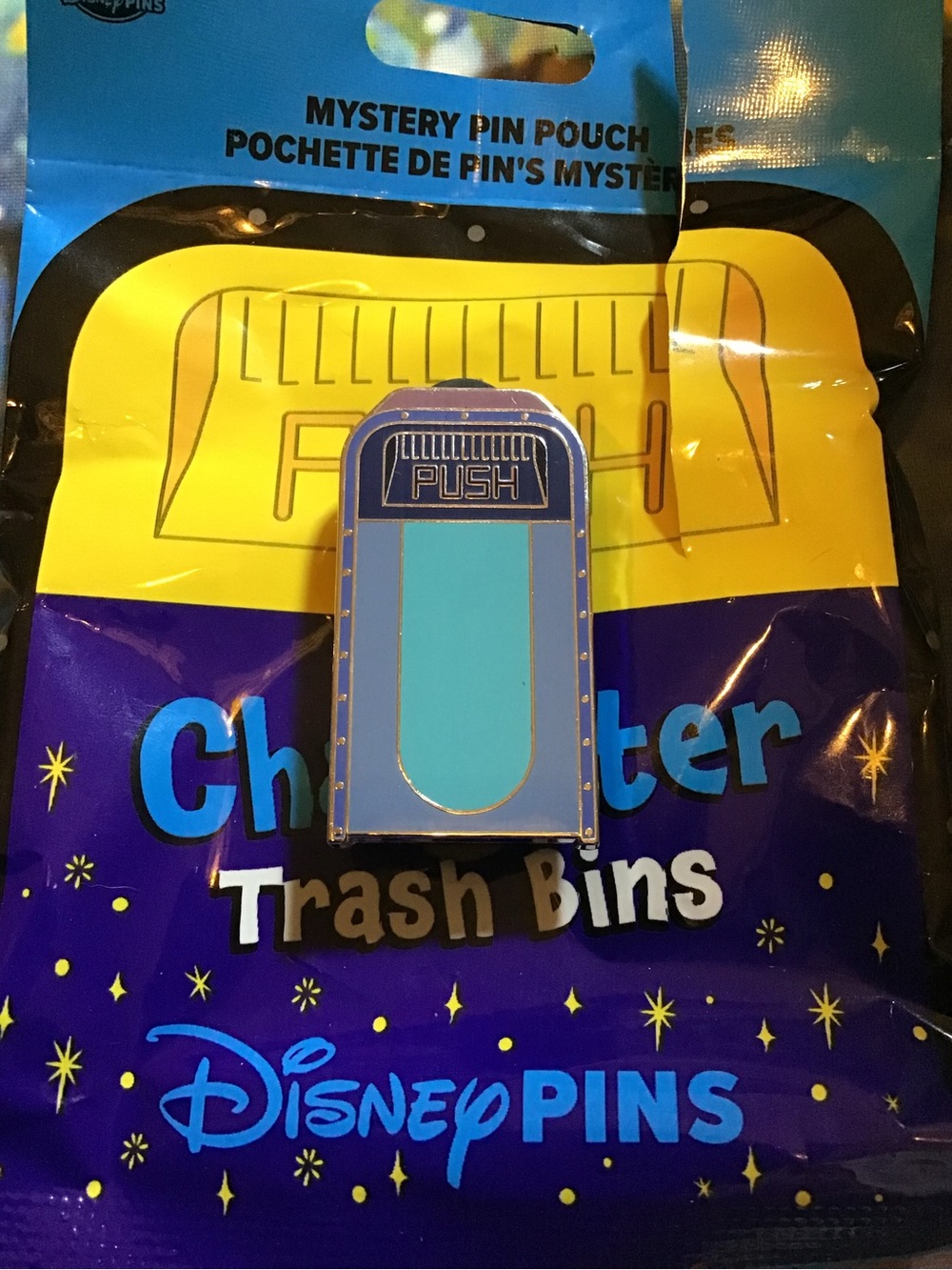 2025 disney parks character trash bins mystery pin  Stich